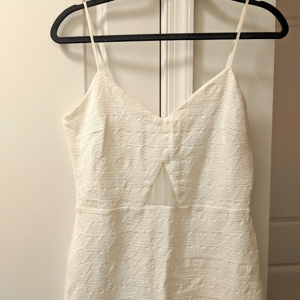 NWOT Zara Trafaluc - White Embroidered Dress